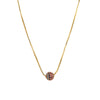 Modern Style Simple Style Shiny Ball Copper Zircon Necklace In Bulk