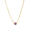 Modern Style Simple Style Shiny Ball Copper Zircon Necklace In Bulk