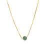 Modern Style Simple Style Shiny Ball Copper Zircon Necklace In Bulk