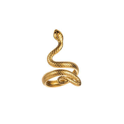 Wholesale Jewelry Modern Style Simple Style Snake 304 Stainless Steel Rings