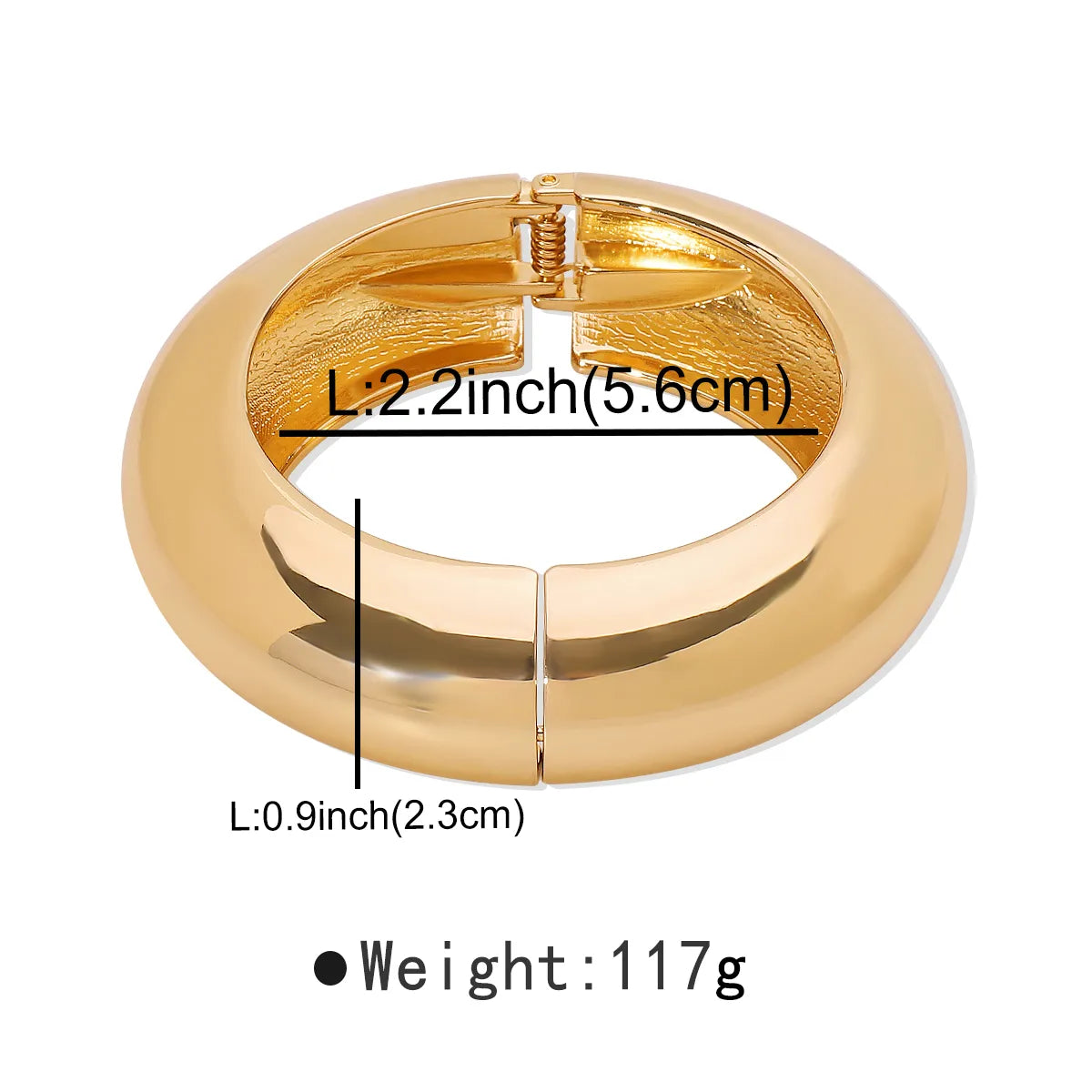 Modern Style Simple Style Solid Color Alloy Women's Bangle