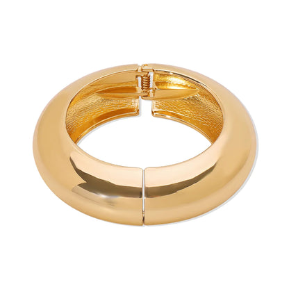 Modern Style Simple Style Solid Color Alloy Women's Bangle