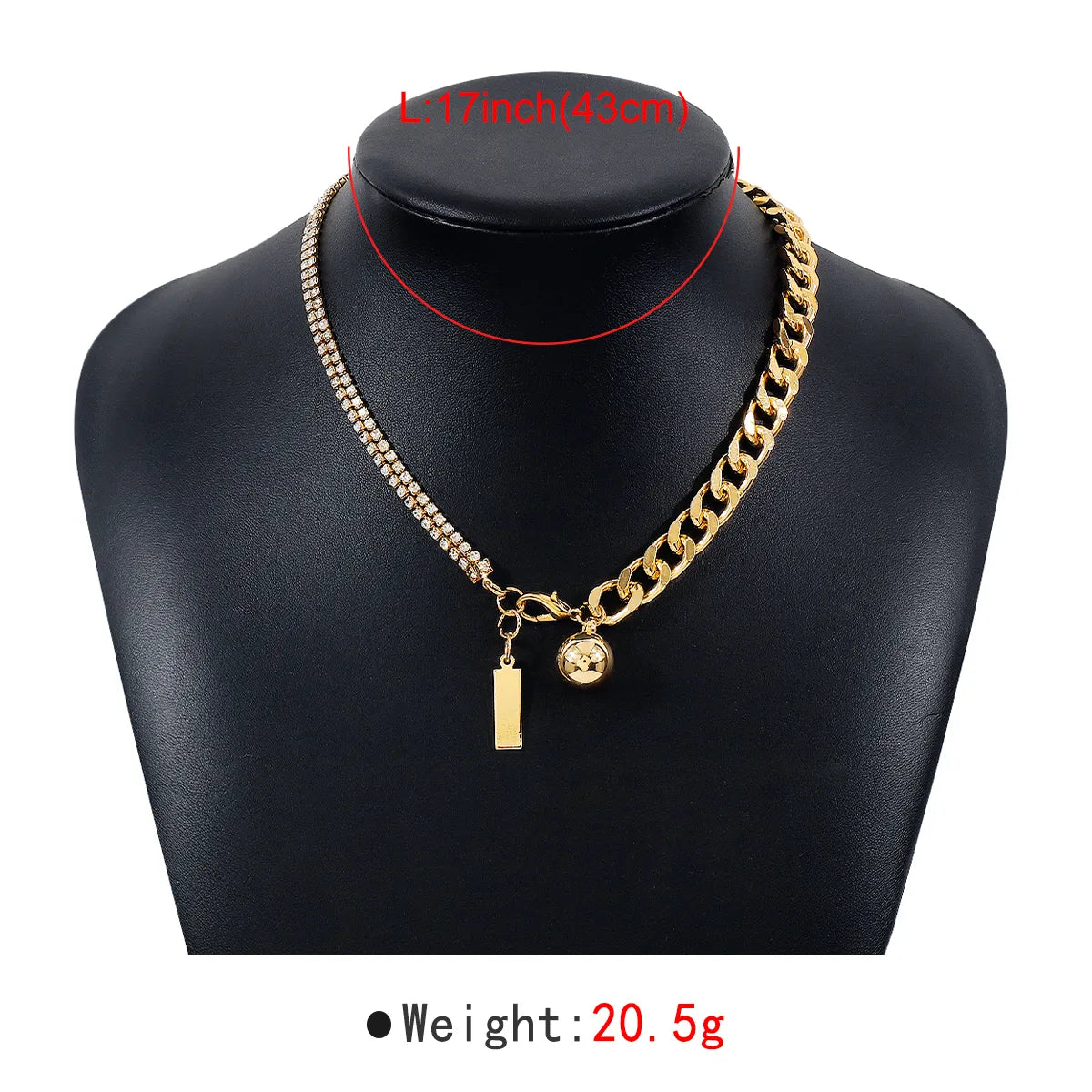 Modern Style Simple Style Solid Color Zircon Alloy Wholesale Choker