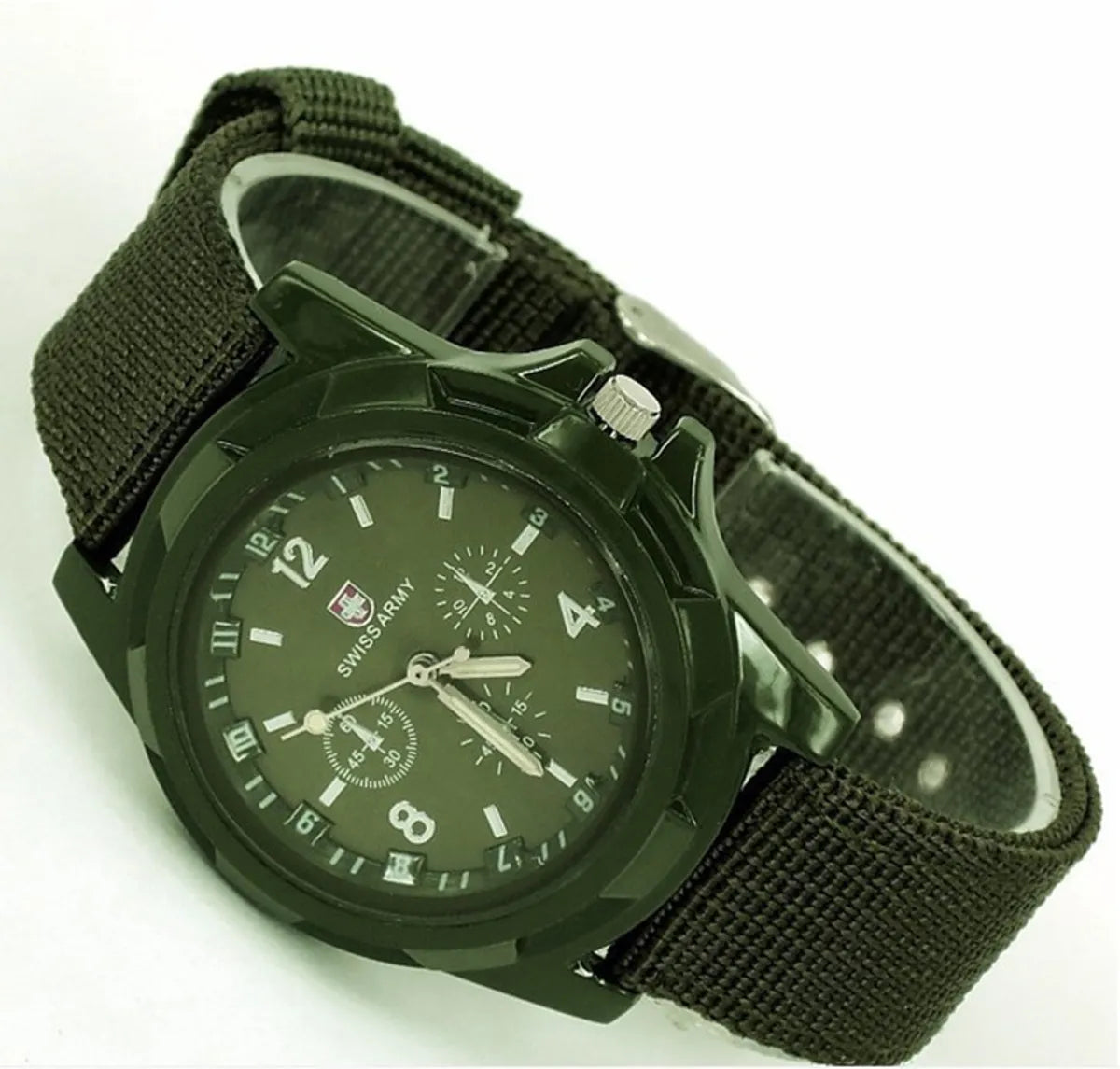 Modern Style Solid Color Buckle Electronic Men'S Watches