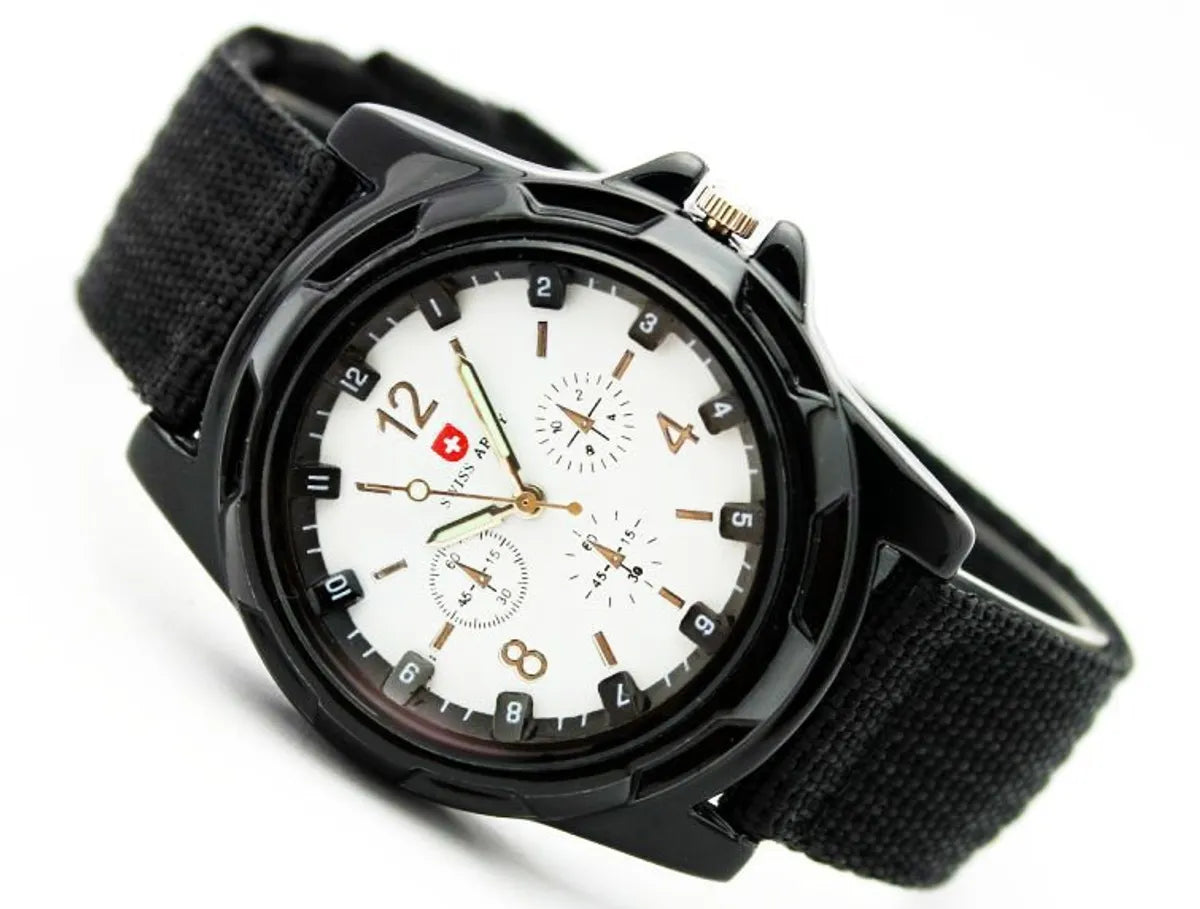 Modern Style Solid Color Buckle Electronic Men'S Watches