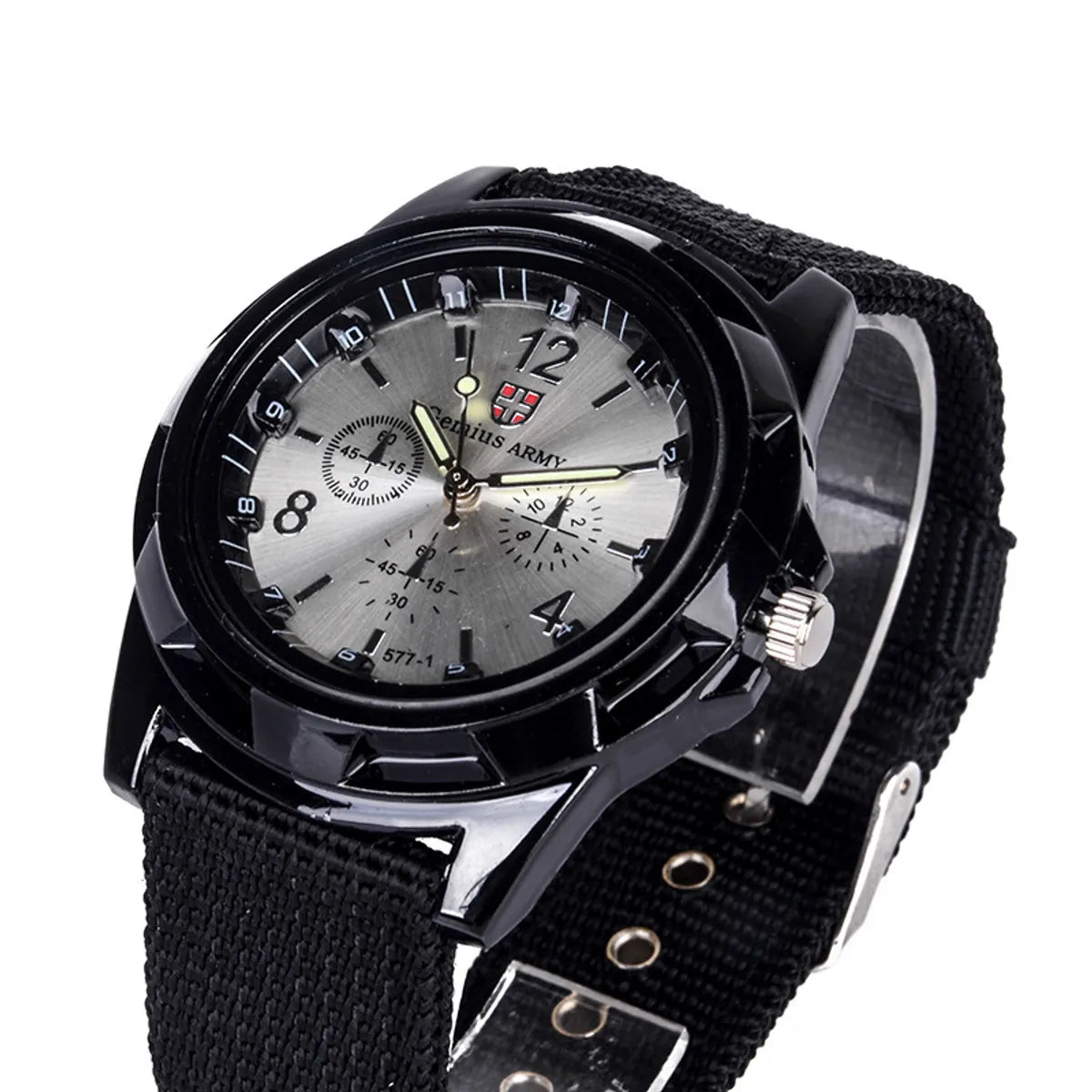 Modern Style Solid Color Buckle Electronic Men'S Watches