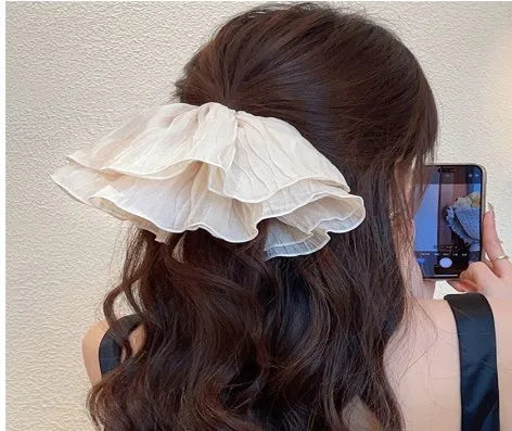 Modern Style Solid Color Cloth Hair Tie