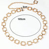 Modern Style Square Alloy Women'S Chain Belts