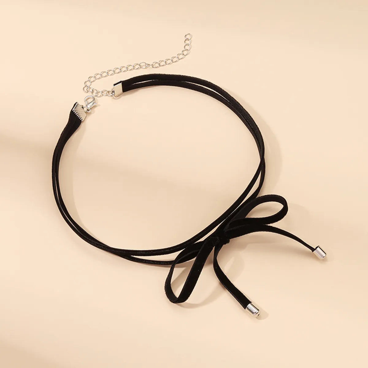 Modern Style Streetwear Bow Knot Pu Leather Women's Choker