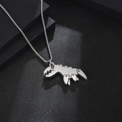 Modern Style Streetwear Dinosaur 304 Stainless Steel Polishing 18K Gold Plated Unisex Pendant Necklace