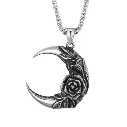 Modern Style Streetwear Moon Stainless Steel Alloy Unisex Pendant Necklace