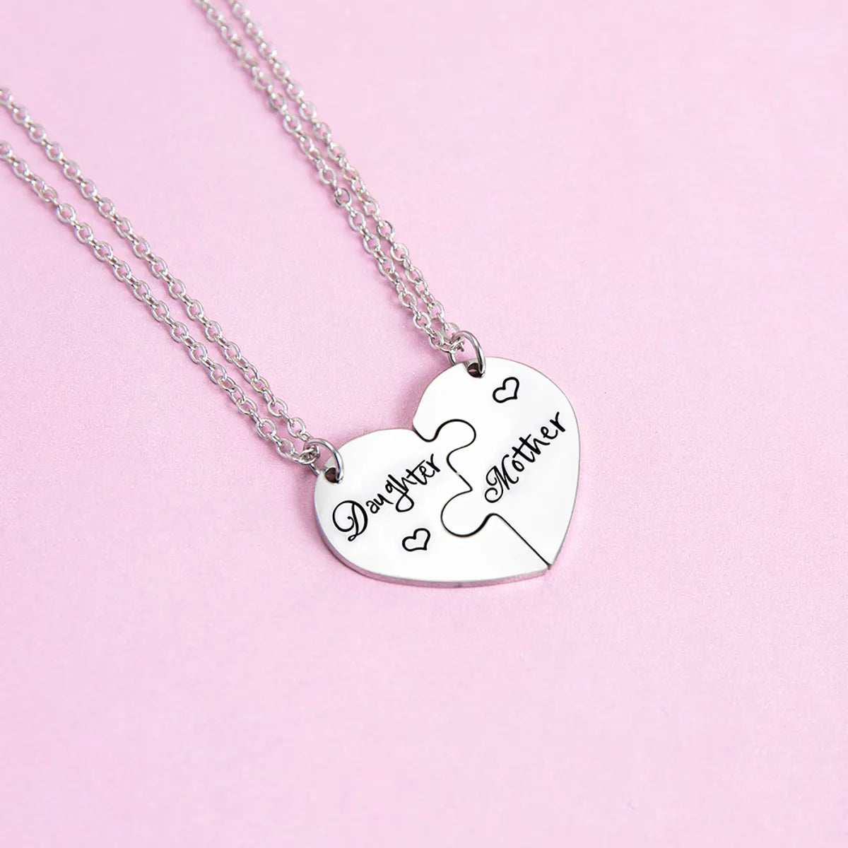 Mama Simple Style Letter Stainless Steel Pendant Necklace