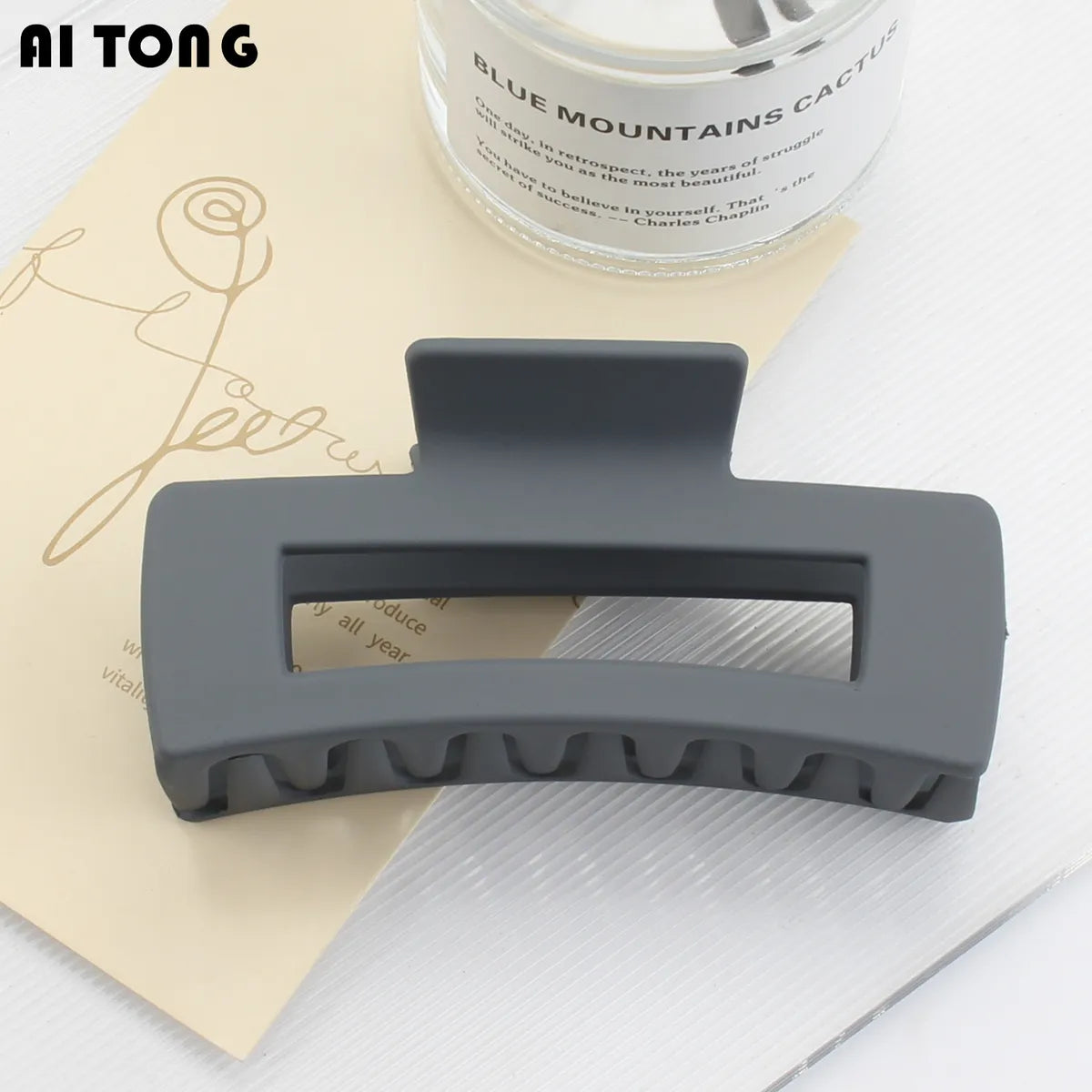 Multi-Size Frosted Grab Clip Square Clip Simple Temperament Hairpin Big Hair Shark Clip Hair Accessories