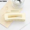 Multi-Size Frosted Grab Clip Square Clip Simple Temperament Hairpin Big Hair Shark Clip Hair Accessories