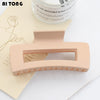 Multi-Size Frosted Grab Clip Square Clip Simple Temperament Hairpin Big Hair Shark Clip Hair Accessories