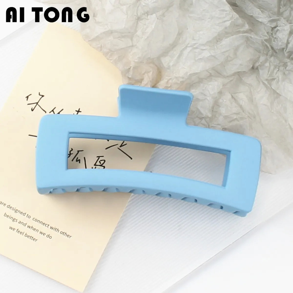 Multi-Size Frosted Grab Clip Square Clip Simple Temperament Hairpin Big Hair Shark Clip Hair Accessories