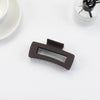 Multi-Size Frosted Grab Clip Square Clip Simple Temperament Hairpin Big Hair Shark Clip Hair Accessories