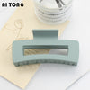 Multi-Size Frosted Grab Clip Square Clip Simple Temperament Hairpin Big Hair Shark Clip Hair Accessories