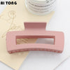 Multi-Size Frosted Grab Clip Square Clip Simple Temperament Hairpin Big Hair Shark Clip Hair Accessories