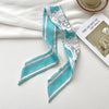 Narrow Long Small Silk Scarf Women'S Spring And Summer  Multi-Function Tie Hair Tie Bag Decorative Scarf Hair Belt Ribbon Headwear