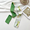 Narrow Long Small Silk Scarf Women'S Spring And Summer  Multi-Function Tie Hair Tie Bag Decorative Scarf Hair Belt Ribbon Headwear