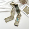 Narrow Long Small Silk Scarf Women'S Spring And Summer  Multi-Function Tie Hair Tie Bag Decorative Scarf Hair Belt Ribbon Headwear