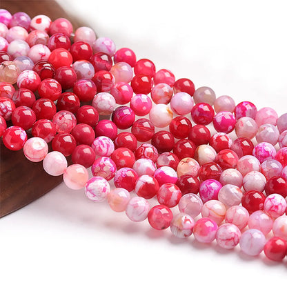 Diameter 10mm Diameter 6 Mm Diameter 8mm Hole 1~1.9mm Agate Round Beads