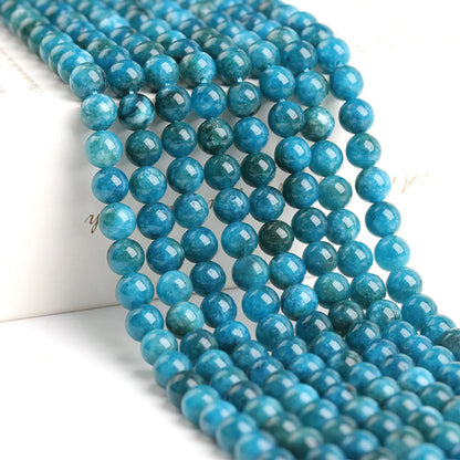 Natural Apatite Jade Loose Beads Plus Color Beads Handmade Semi-Finished Jewelry