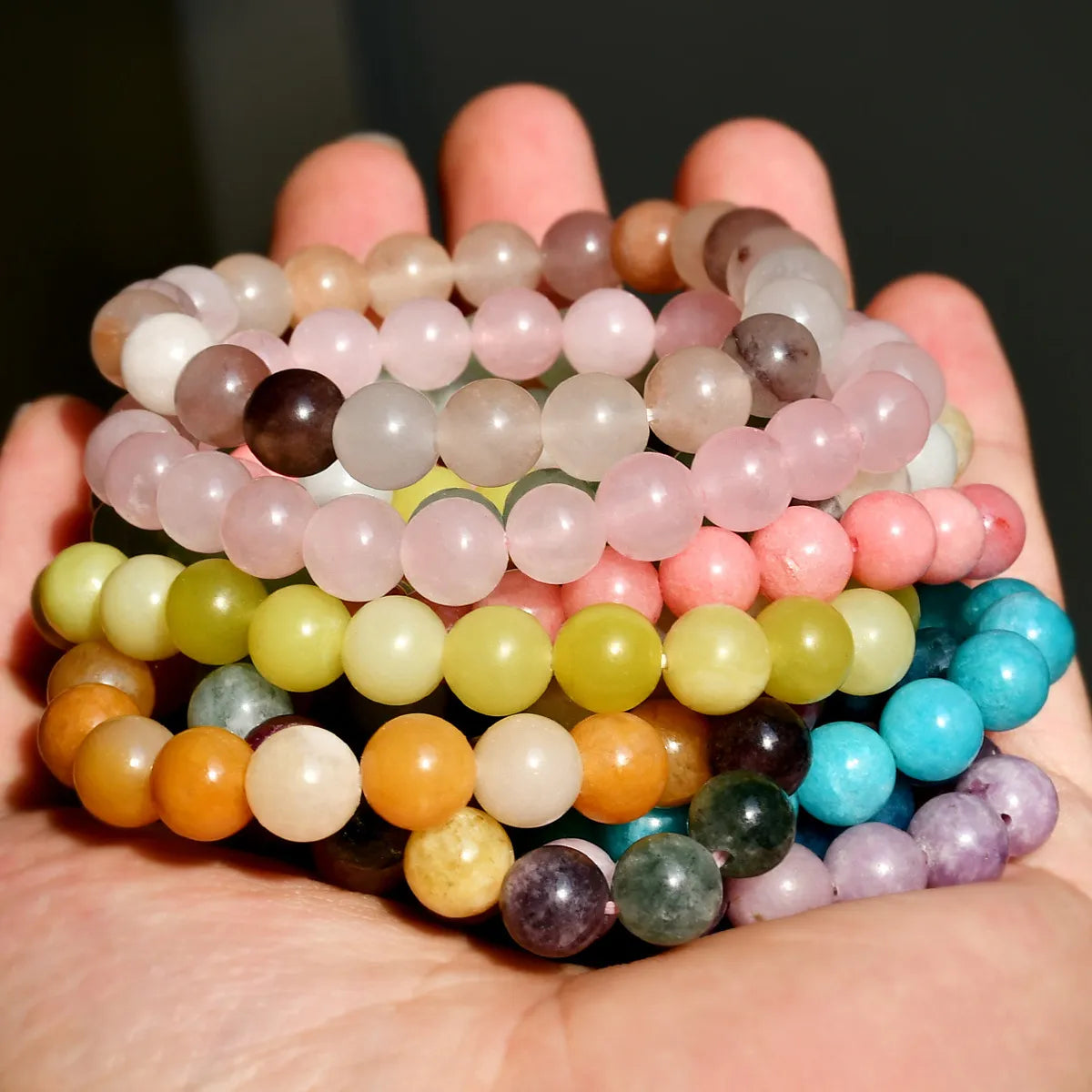 Natural Stone Casual Geometric Bracelets