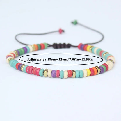 Natural Stone Emperor Stone Casual Irregular Beaded Printing Bracelets