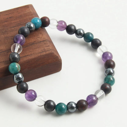 Natural Stone Modern Style Commute Beaded Handmade Round Bracelets