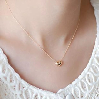 Necklace Couple Sweet Love Pendant Necklace Clavicle Chain Peach Heart Necklace Wholesale