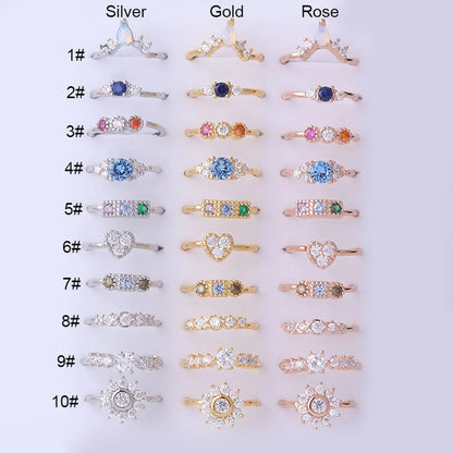 Fashion Geometric Copper Plating Zircon Nose Ring