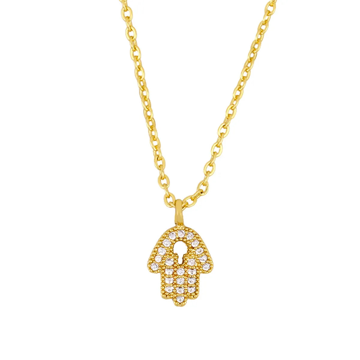 Fashion Cross 18k Gold Plated Necklace In Bulk