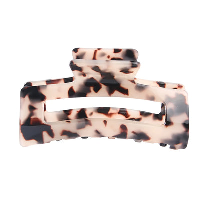 New Acetate Acrylic Rectangular Grip Hair Clip Set