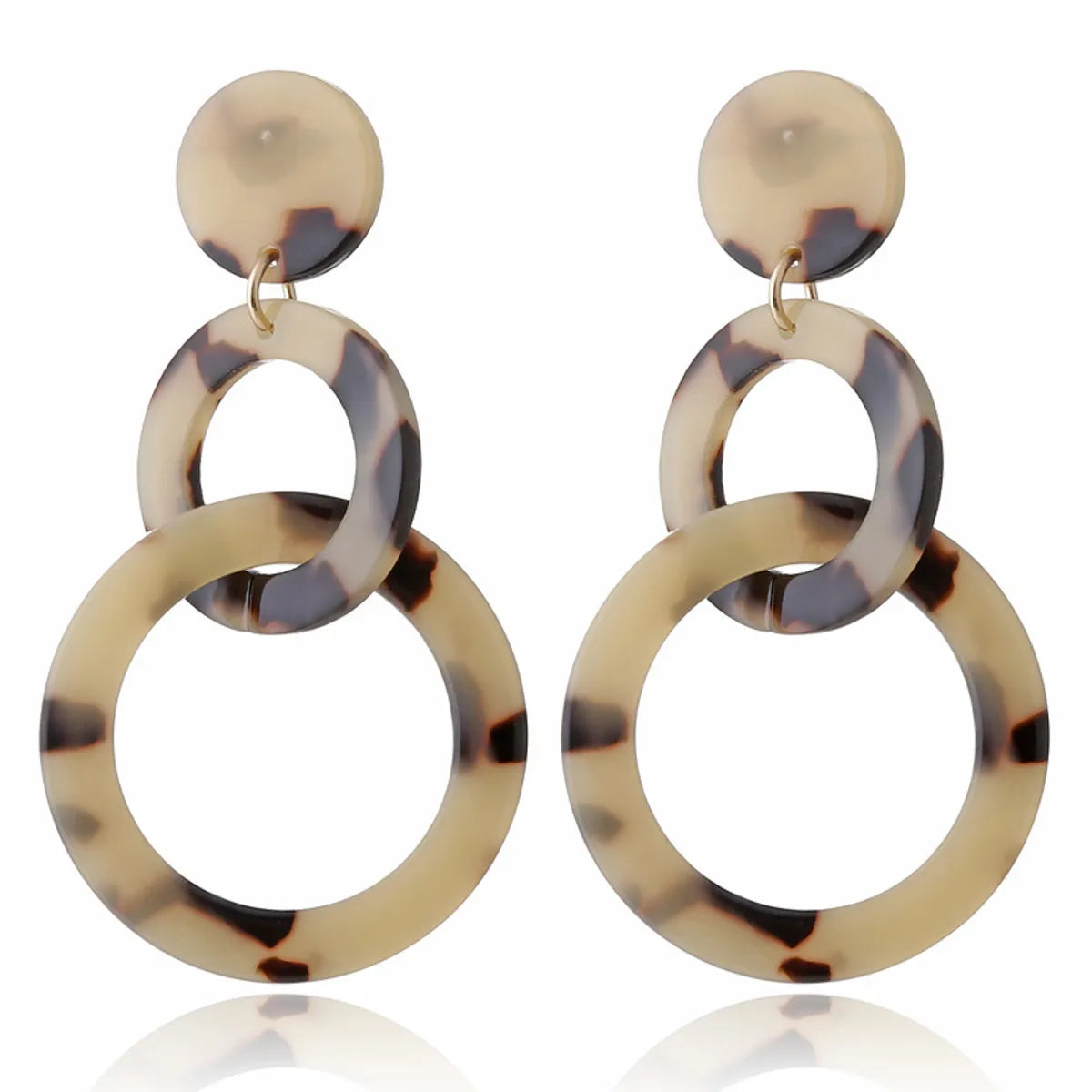 1 Pair Fashion Geometric Resin No Inlaid Earrings Ear Studs