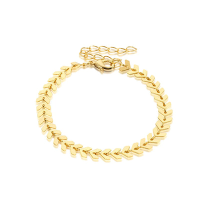 Simple Style Solid Color Copper Plating Gold Plated Bracelets