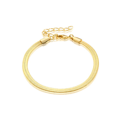 Simple Style Solid Color Copper Plating Gold Plated Bracelets