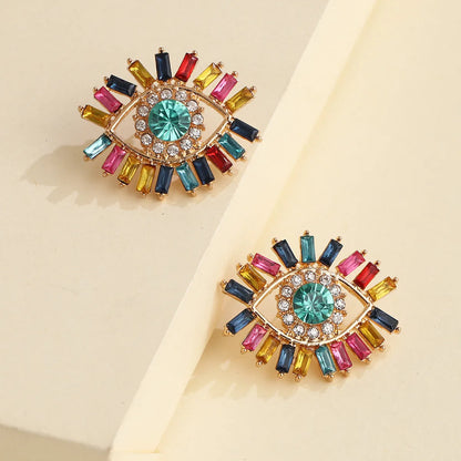 New Angel's Eye Earrings Korean Personality Tide French Demon Earrings Wholesale Gooddiy