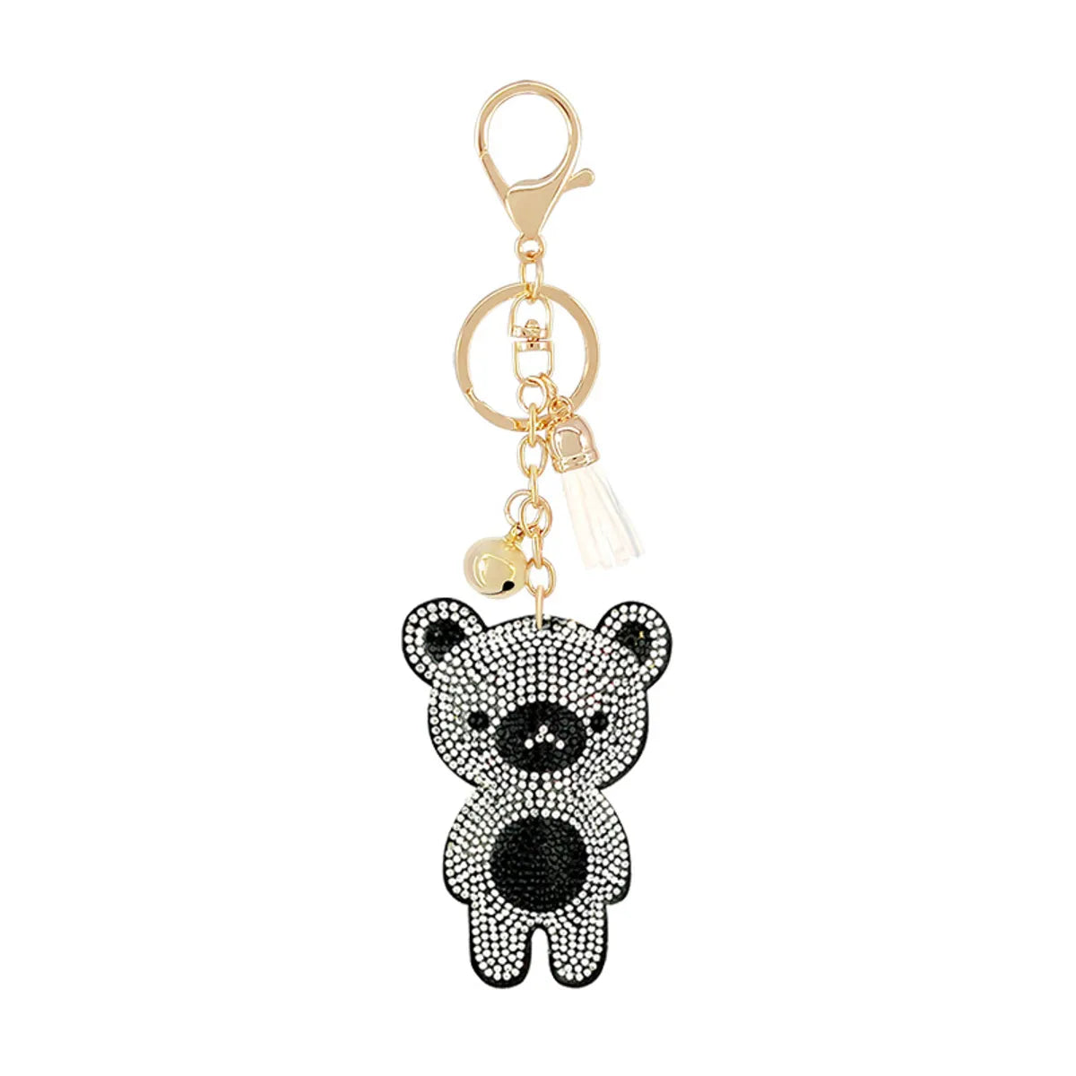 New Animal Series Korean Velvet Diamond Keychain