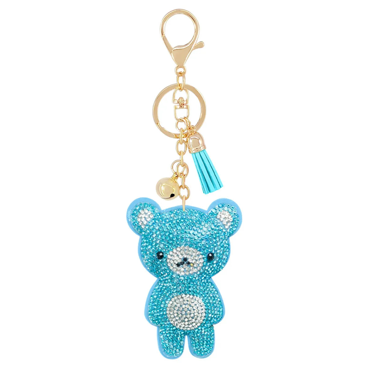 New Animal Series Korean Velvet Diamond Keychain