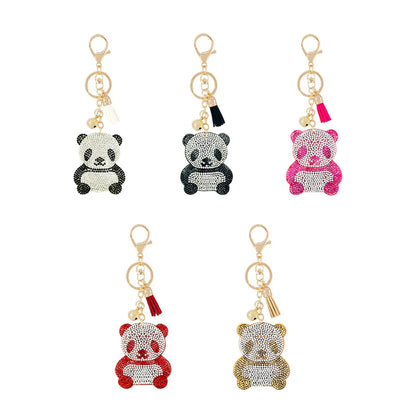 New Animal Series Korean Velvet Diamond Keychain