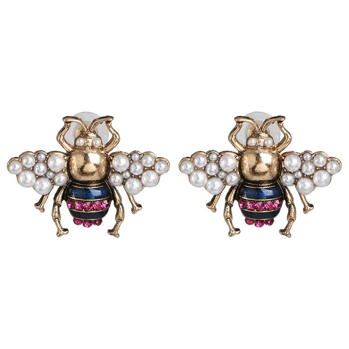 New Bee Pearl Stud Earrings Nhjj155432