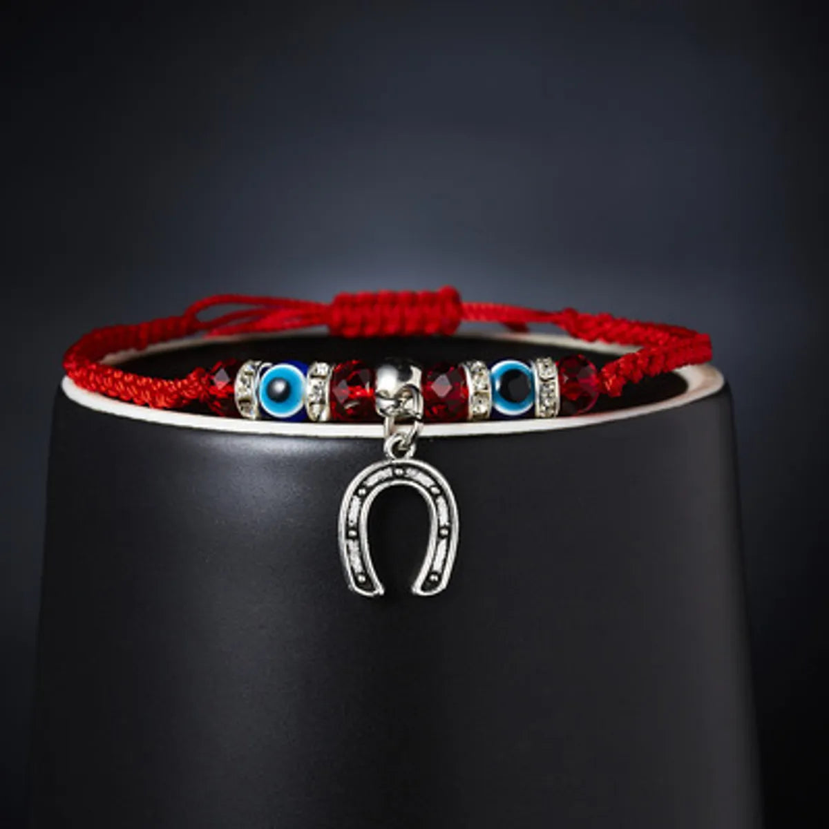 New Blue Eye Bracelet Evil Eye Red Rope Braided Adjustable Bracelet Wholesale