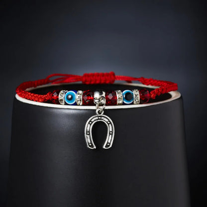 New Blue Eye Bracelet Evil Eye Red Rope Braided Adjustable Bracelet Wholesale