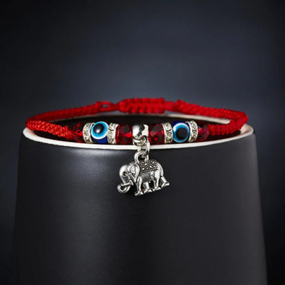 New Blue Eye Bracelet Evil Eye Red Rope Braided Adjustable Bracelet Wholesale