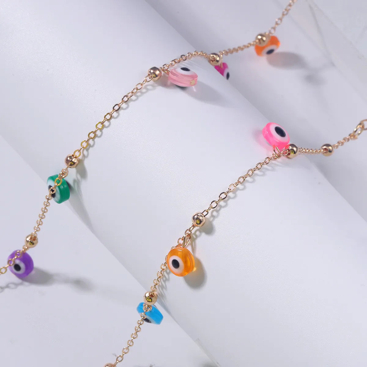 New Bohemian Style Chain Handmade Beads Candy Pendant Alloy Necklace Wholesale