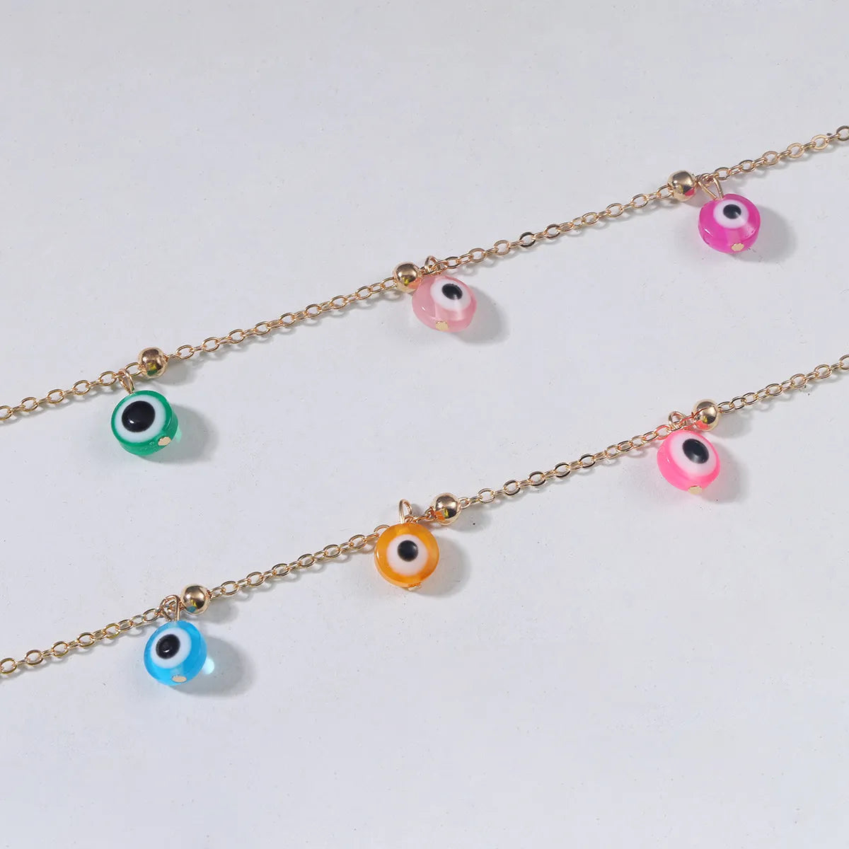 New Bohemian Style Chain Handmade Beads Candy Pendant Alloy Necklace Wholesale