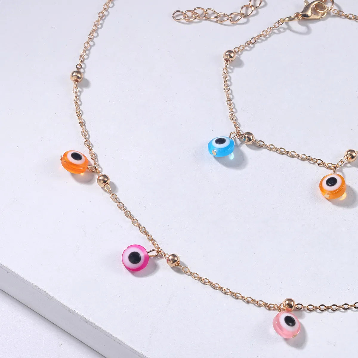 New Bohemian Style Chain Handmade Beads Candy Pendant Alloy Necklace Wholesale