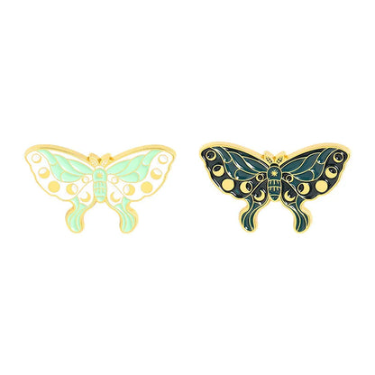 New Butterfly Series Drip Brooch Butterfly Wings Different Shapes Badges 12pcs Set